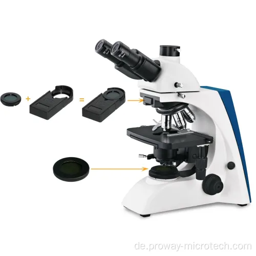 Binokuläres biologisches LED -Mikroskop mit Upgrade verfügbar